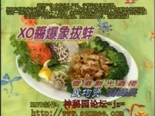 粤菜美食，XO酱爆象拔蚌