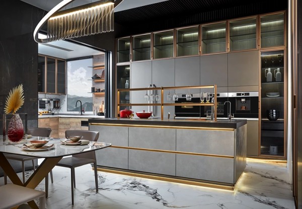 modern-grey-handleless-open-concept-kitchen-cabinets-with-integrated-under-cabinet-lighting
