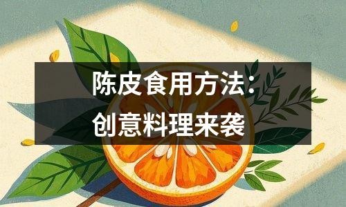 陈皮食用方法：创意料理来袭