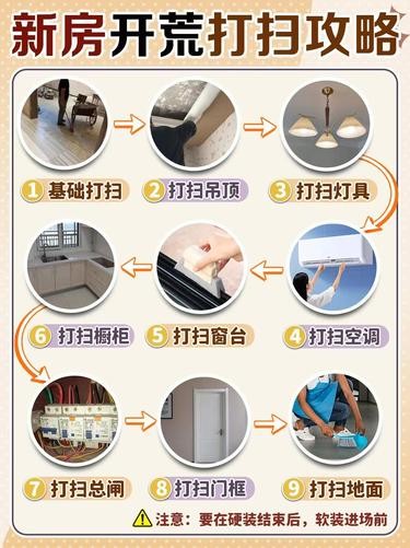 打算新房开荒保洁的宝子们，看这里哦