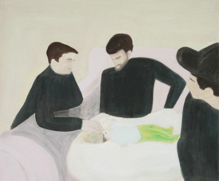  无题 Sans titre, 2015 布面丙烯 Acrylique sur toile, 46 x 55 cm Photo : M.Malberti © Cécile Savelli, ADGAP, Paris 