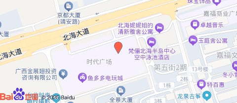 联想来酷智生活体验店北海市时代广场116号位置示意图