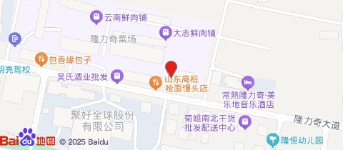 隆力奇精致生活产品体验馆位置示意图