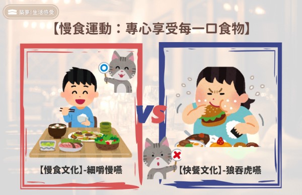 慢食運動：專心享受每一口食物