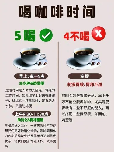 coffee time五喝四不喝你都知道了嘛