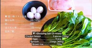［减肥食谱］仅需3 种配料 5 天午餐备餐 | 每份 34 克蛋白 经济省时简单mealprep日式一人份冷冻的做法 步骤1