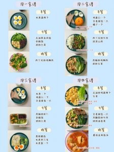 135-90斤‼一周减脂餐食谱 不运动