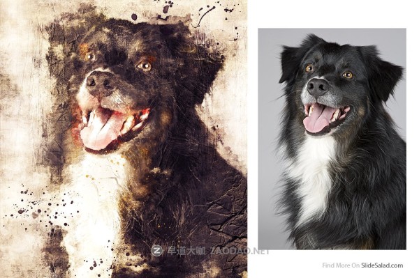 复古做旧混合效果照片处理特效PS动作模板 Mixed Art 2 Photoshop Action插图11