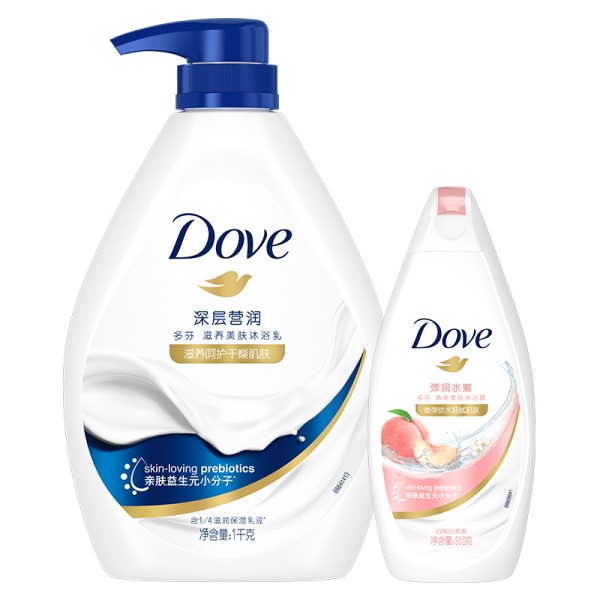 DOVE多芬清爽保湿沐浴露持1kg+300g