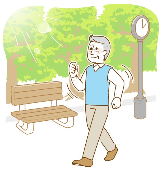 散歩をする人