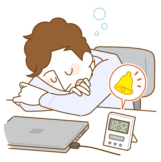 昼寝する人