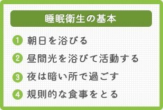 睡眠衛生の基本