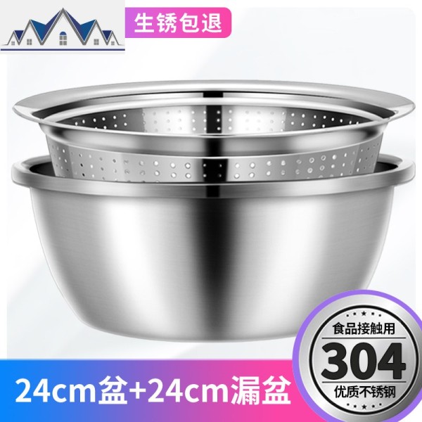 厨房置物架水沥水篮小用品厨具收纳架家用304不锈钢蔬菜篮子筐 三维工匠高清大图