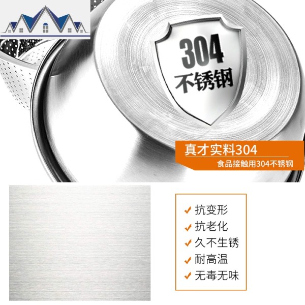 厨房置物架水沥水篮小用品厨具收纳架家用304不锈钢蔬菜篮子筐 三维工匠高清大图