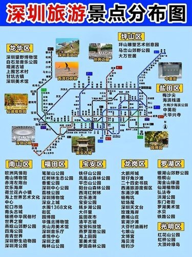 全网最全深圳景点分布！一张图打卡全深圳