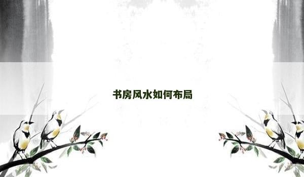 书房风水如何布局