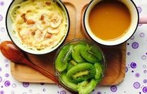 假期美食记——微波早餐燕麦蒸鸡蛋
