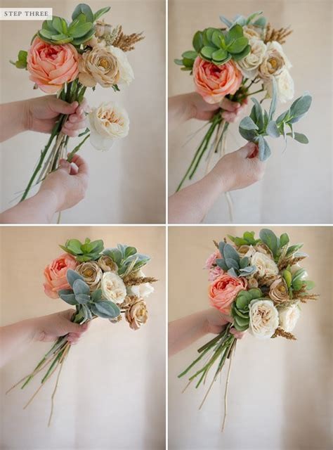 How to make a bouquet with fake flowers