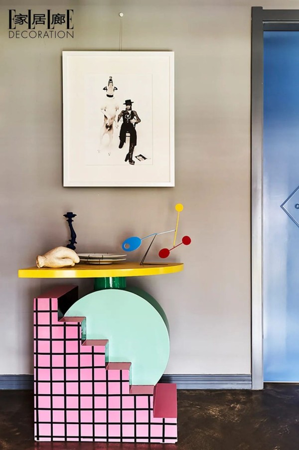 Wall, Room, Interior design, Furniture, Table, Wall sticker, Wallpaper, Door, Shelf, Paint, 