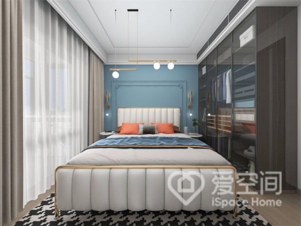 轻奢风次卧效果图
