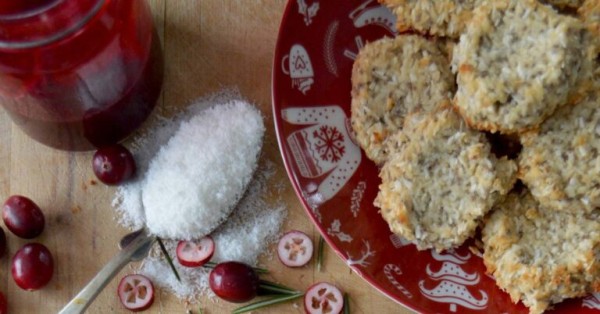 galletas de coco y plátano