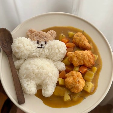 奶荼鼠咖喱饭