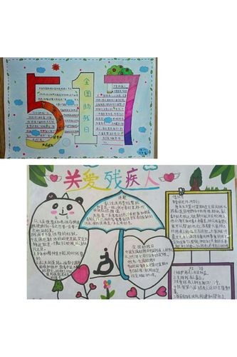关爱残疾学生慰问活动 写美篇 我校全体学生在家里也纷纷制作手抄报
