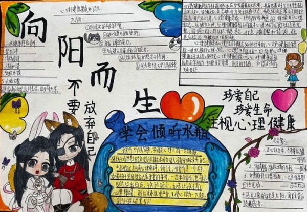 关爱自己从心开始手抄报简单漂亮