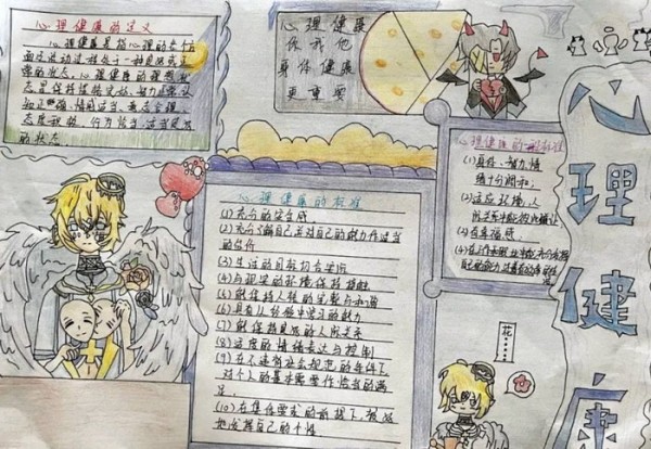 关爱自己从心开始手抄报图片