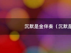 沉默是金伴奏（沉默是金伴奏视频）