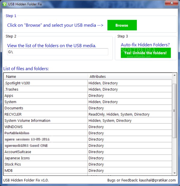 USB Hidden Folder Fix