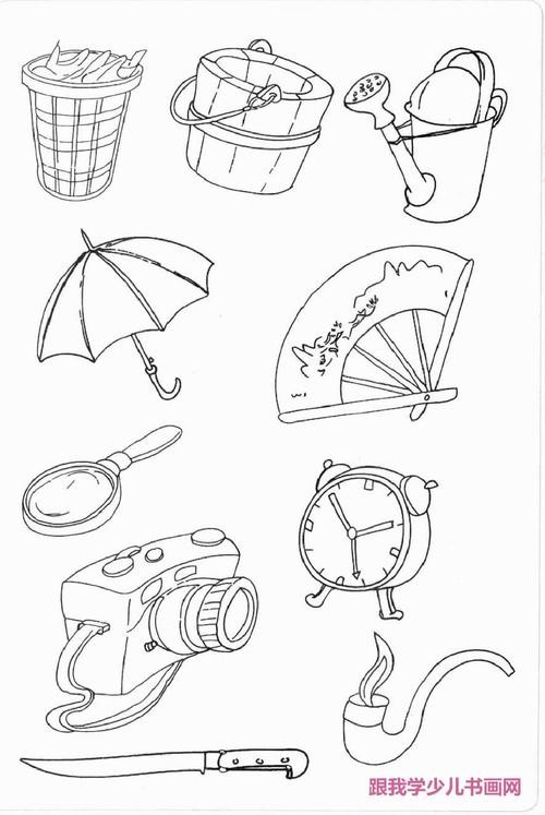生活用品简笔画电器简笔画儿童简笔画