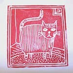 利用泡沫快餐盒制作拓印画