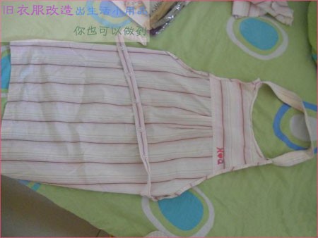 旧衣服改造之衬衫改围裙