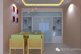 厨房门用酒柜代替,这样也能储物图片