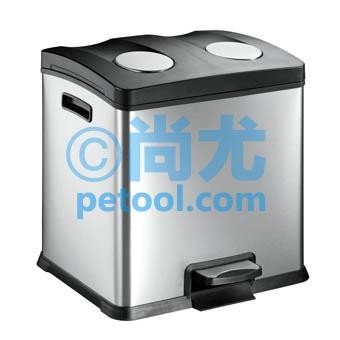 国产不锈钢脚踏静音分类垃圾桶/阻燃垃圾桶(24/36/60L)