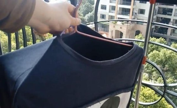 湿衣服这样晒，半小时就干透，什么衣服都可以，告诉家里人