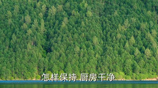怎样保持 厨房干净