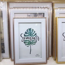 北欧宜家创意相框7寸摆台8寸10寸12寸A4定制欧式大画框定做制挂墙