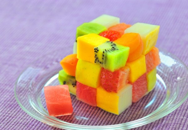 fruit cubes