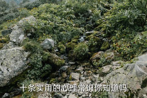 十条实用的心理常识你知道吗
