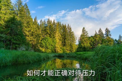 如何才能正确对待压力