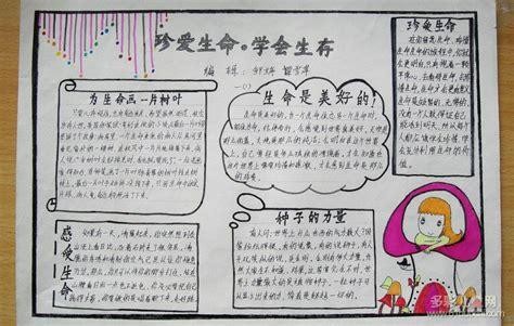珍爱生命学会生存的手抄报 珍爱生命手抄报
