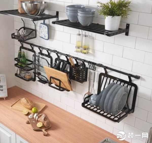 厨房挂杆效果图