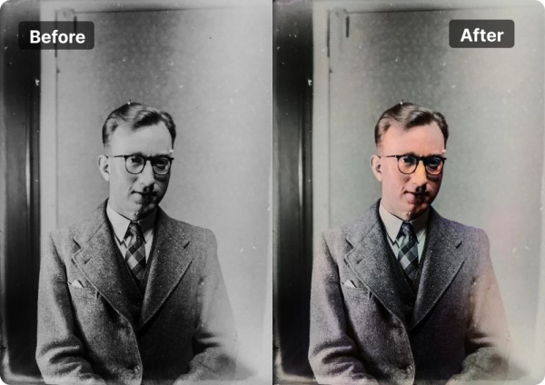 Repair Old Photo Scratches and Damages with AI Speed
