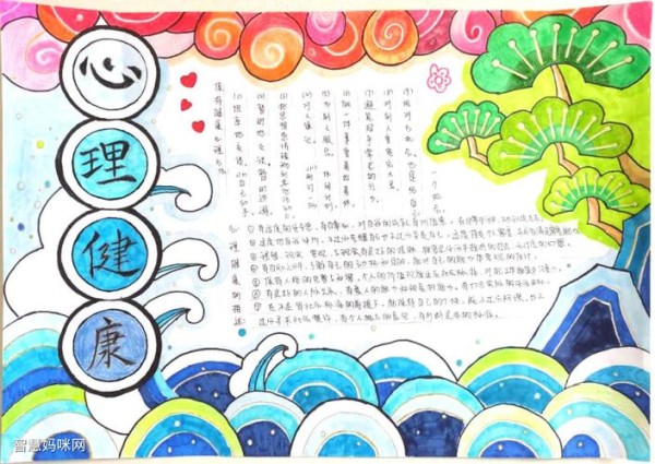 大学生心理健康手抄报获奖作品-图2大学生心理健康手抄报获奖作品-图1