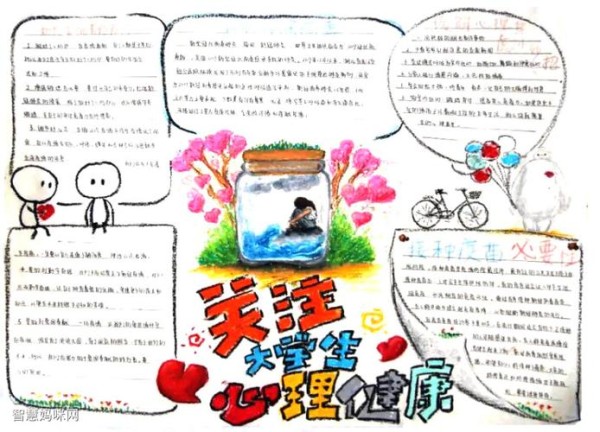 微笑生活快乐成长心理健康手抄报