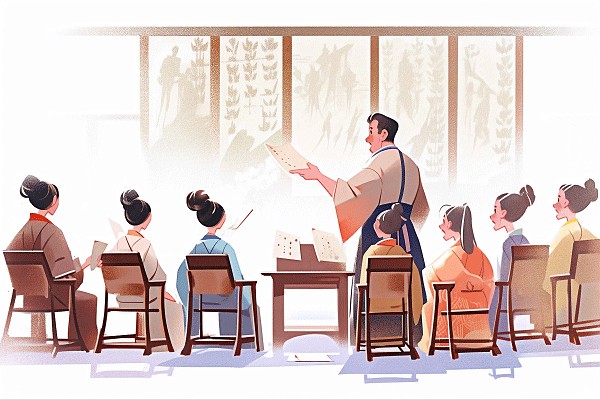 学校的里面的教室怎么画