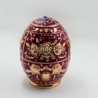 高档欧式蛋形牙签罐 手压自动式金属牙签筒 玫瑰牙签座 创意家居用品