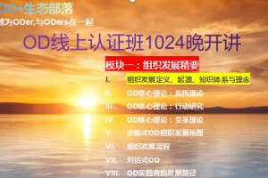 级织发展模块一 第一节 组织发展定义、起源、发展历程、知识和理论体系